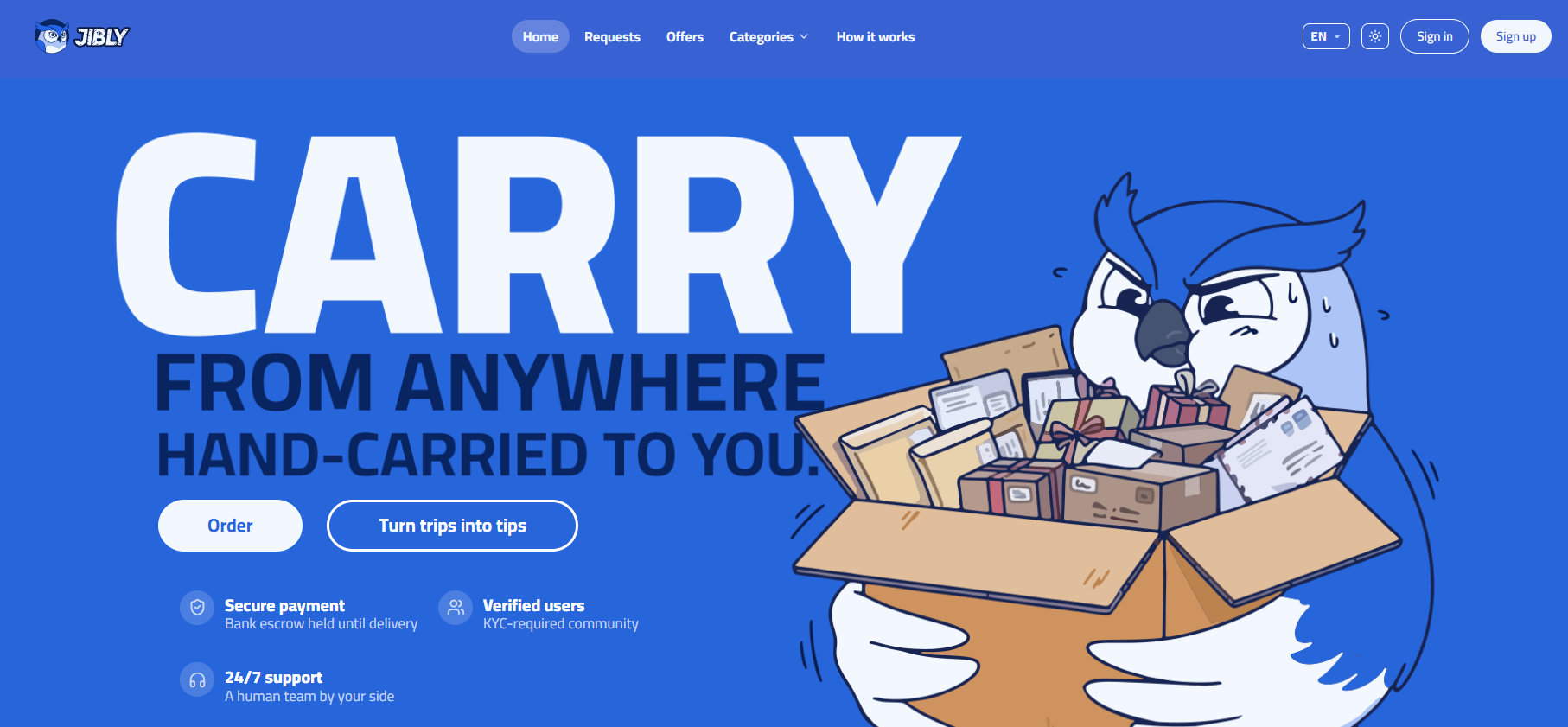 Jibly built with Buildora